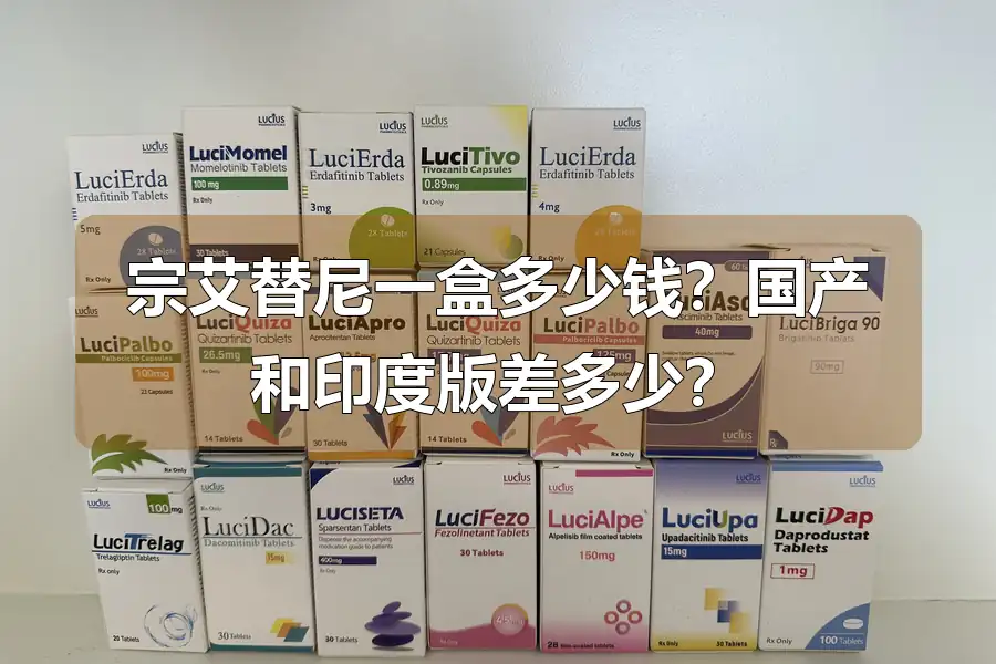 宗艾替尼一盒多少钱?国产和印度版差多少?